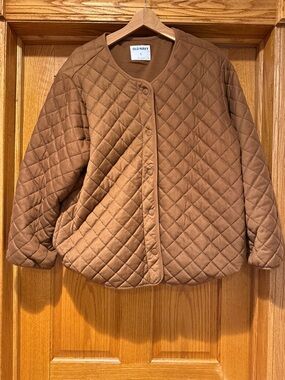 Old Navy Quilted Rust Brown Jacket